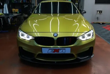 차량 랩핑 비용? BMW M4 에이버리 슈프림 유광 옐로우 / 대구 달성군 화원읍