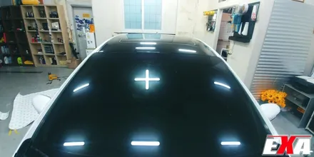 [EXA][대구랩핑전문] 기아 K3 루프스킨 + 부분랩핑 시공 ( 3M2080 유광블랙 ) / 대구 달성군 화원읍