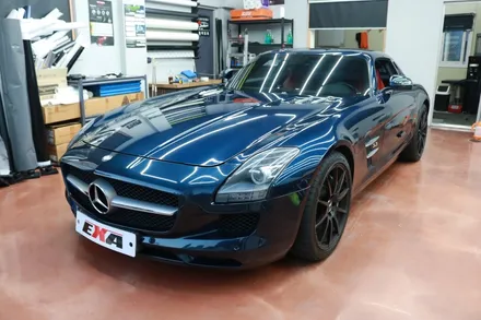 대구 수입차 랩핑 전문 벤츠 SLS 63AMG 전체랩핑 제거 / 대구 달성군 화원읍