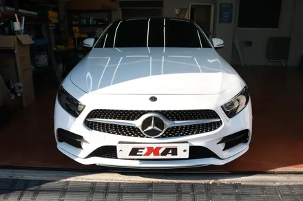 대구 벤츠 CLS 300d 유광 화이트 전체랩핑 시공 후기 / 대구 달성군 화원읍