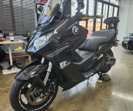 대구 BMW 오토바이 C650 스포츠 카본 필름 랩핑 / 대구 달성군 화원읍