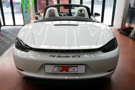 포르쉐 718 박스터 GTS 에이버리슈프림 유광 다크옐로우 전체 랩핑 / 대구 달성군 화원읍