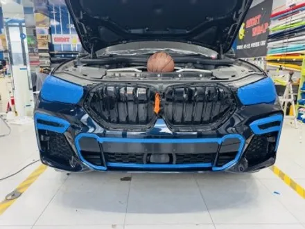 BMW X6, 차가 완전히 달라졌어요! 전체 랩핑 제거  +석회물 제거 +사틴 블랙 랩핑 재시공+ 유리막 코팅(고양 일산 파주 랩핑샵에서 만나요) / 고양 일산 덕양구