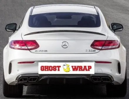 고스트랩(ghostwrap) 벤츠 C63 AMG 쿠페 루프스킨 유광블랙 랩핑,크롬죽이기 유광블랙 랩핑, 포인트 부분랩핑 / 고양 일산 덕양구
