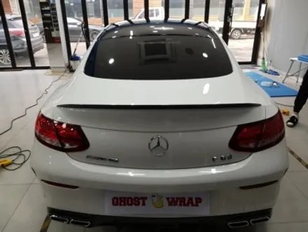 고스트랩(ghostwrap) 벤츠 C63 AMG 쿠페 루프스킨 유광블랙 랩핑,크롬죽이기 유광블랙 랩핑, 포인트 부분랩핑 / 고양 일산 덕양구