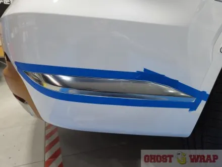 고스트랩(Ghostwrap) 팰리세이드 크롬죽이기 및 엠블럼 도색_3M 유광블랙, 에이버리 브러쉬 브론즈 ​랩핑 / 고양 일산 덕양구