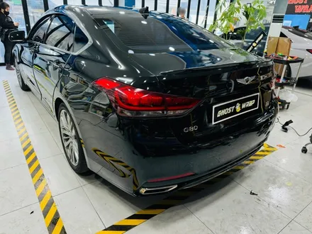 제네시스 DH 330 트렁크 리드 블랙 PPF (생활보호필름) 시공_ 고양,파주,일산,덕양구,화전동,덕은지구,향동,마포,은평,양천,강서,목동,수색,상암,공덕,응암,서대문랩핑샵 / 고양 일산 덕양구
