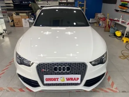 아우디 RS5 본넷 카본(PET필름) 랩핑, 디퓨저 포인트 랩핑, 후면라이트 스모그필름 시공 _ 서대문 랩핑 / 고양 일산 덕양구