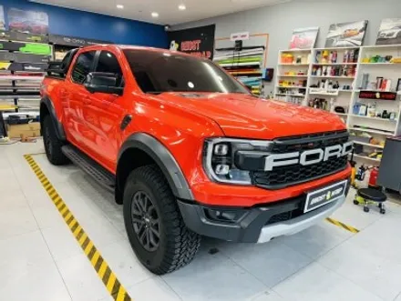 포드 랩터, 전면부 FORD 레터링을 세련되게 , 사이드미러는 멋지게  포인트 랩핑! [고양/일산/파주/강서 랩핑]🚖✨ / 고양 일산 덕양구