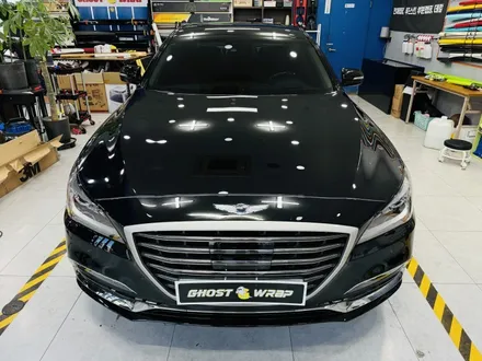 제네시스 DH 330 트렁크 리드 블랙 PPF (생활보호필름) 시공_ 고양,파주,일산,덕양구,화전동,덕은지구,향동,마포,은평,양천,강서,목동,수색,상암,공덕,응암,서대문랩핑샵 / 고양 일산 덕양구