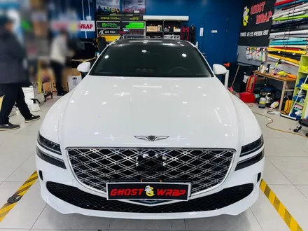 제네시스 페이스리프트 G80, 블랙 아머 장착 완료!🔥 크롬 삭제 & 랩핑 풀커스텀 / 고양 일산 덕양구