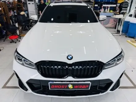 BMW 320i 감성업 | 레터링 블랙 교체 & M 트라이컬러 포인트 / 고양 일산 덕양구