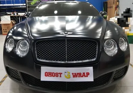 고스트랩(ghostwrap) 벤틀리 컨티넨탈 GT 스피드 전체랩핑 (사틴블랙) 시공 / 고양 일산 덕양구