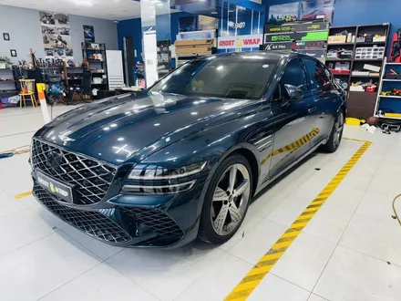 제네시스 G80, 크롬 지우고 \'시크함\' 더하다! 유광블랙 크롬죽이기 랩핑 (일산 고스트랩) / 고양 일산 덕양구