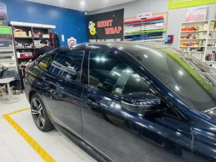 BMW 6GT 올블랙 완성: 윈도우 크롬 죽이기 & \'낮져밤이\' 변색 라이트 PPF 시공기 / 고양 일산 덕양구