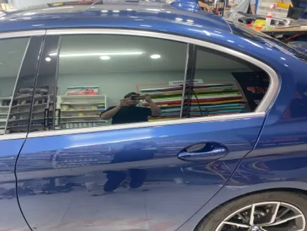 BMW 3시리즈 윈도우 크롬죽이기, 덕트 포인트랩핑_ 고양.일산.덕양.파주. 덕은지구.향동.행신동.상암동.마포.은평.수색 랩핑샵 / 고양 일산 덕양구