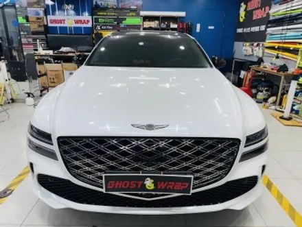 제네시스 페이스리프트 G80, 블랙 아머 장착 완료!🔥 크롬 삭제 & 랩핑 풀커스텀 / 고양 일산 덕양구