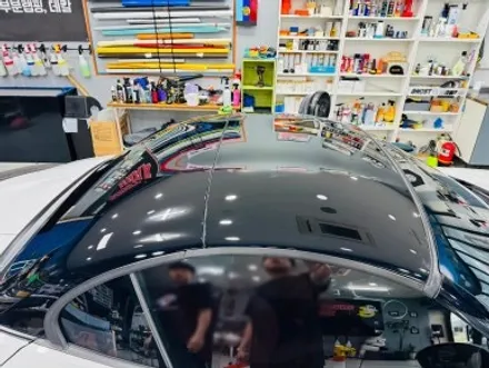 BMW Z4 | 루프스킨 PET랩핑, 사이드미러 랩핑, 엠블럼 교체 | 경기 고양 일산 고스트랩 / 고양 일산 덕양구