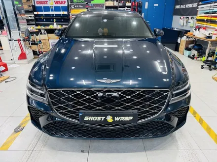 제네시스 G80, 크롬 지우고 \'시크함\' 더하다! 유광블랙 크롬죽이기 랩핑 (일산 고스트랩) / 고양 일산 덕양구