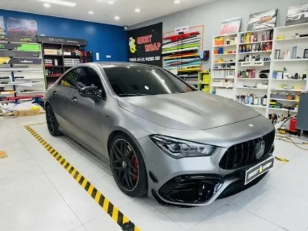 벤츠 CLA AMG 블랙 휠랩핑 시공 _ 서울, 경기, 고양, 일산 랩핑 / 고양 일산 덕양구