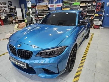 BMW M2 | 그릴 테두리 랩핑, 전면 후면 라이트 PPF, 측면 썬팅 제거 후 재시공 | 고양랩핑/일산랩핑/파주랩핑/강서랩핑/은평랩핑 / 고양 일산 덕양구