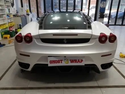 고스트랩(Ghostwrap) 페라리 F430 전체랩핑(비닐프로그-사틴 화이트펄,유광블랙, 3M-리얼카본) / 고양 일산 덕양구
