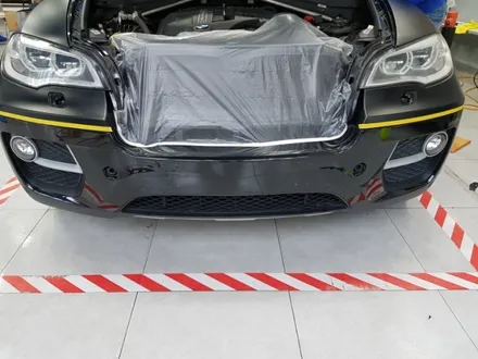 고스트랩(ghostwrap) BMW X6 전체랩핑(사틴블랙) 시공 / 고양 일산 덕양구