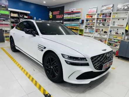 제네시스 페이스리프트 G80, 블랙 아머 장착 완료!🔥 크롬 삭제 & 랩핑 풀커스텀 / 고양 일산 덕양구