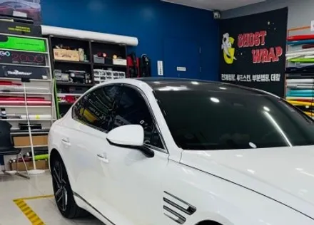 제네시스 페이스리프트 G80, 블랙 아머 장착 완료!🔥 크롬 삭제 & 랩핑 풀커스텀 / 고양 일산 덕양구