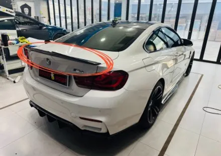 BMW M4 | 립스포일러 제거, 휀다벤트 크롬죽이기 | 서울 경기 랩핑 고스트랩 / 고양 일산 덕양구