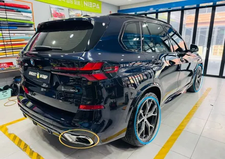[일산/파주] BMW X5, 크롬 죽이기의 정석! 휠 & 머플러팁 랩핑으로 올 블랙 포스 완성 / 고양 일산 덕양구
