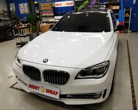 고스트랩(ghostwrap) BMW 750Li 전체랩핑 (유광화이트) / 고양 일산 덕양구