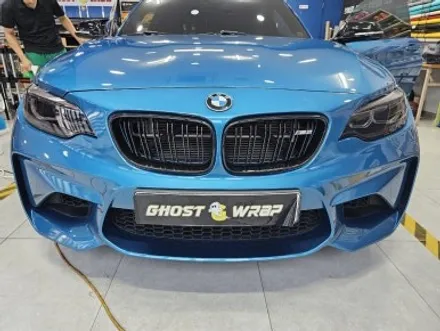 BMW M2 | 그릴 테두리 랩핑, 전면 후면 라이트 PPF, 측면 썬팅 제거 후 재시공 | 고양랩핑/일산랩핑/파주랩핑/강서랩핑/은평랩핑 / 고양 일산 덕양구