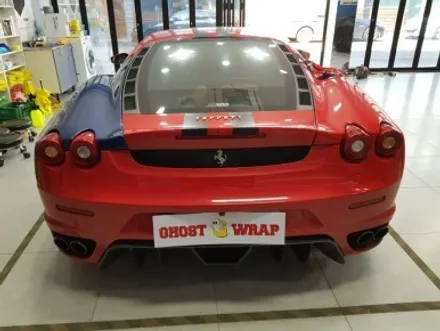 고스트랩(Ghostwrap) 페라리 F430 전체랩핑(비닐프로그-사틴 화이트펄,유광블랙, 3M-리얼카본) / 고양 일산 덕양구