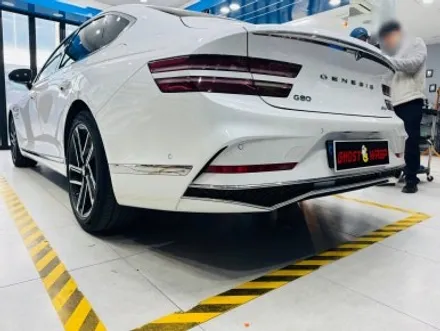 제네시스 페이스리프트 G80, 블랙 아머 장착 완료!🔥 크롬 삭제 & 랩핑 풀커스텀 / 고양 일산 덕양구