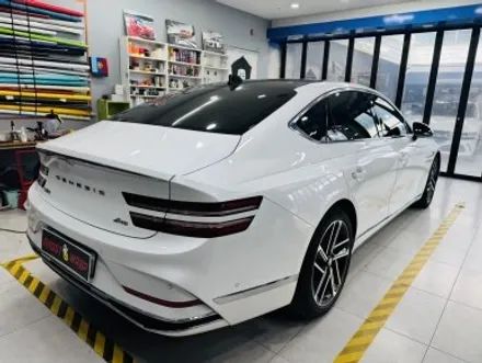 제네시스 페이스리프트 G80, 블랙 아머 장착 완료!🔥 크롬 삭제 & 랩핑 풀커스텀 / 고양 일산 덕양구