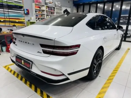제네시스 페이스리프트 G80, 블랙 아머 장착 완료!🔥 크롬 삭제 & 랩핑 풀커스텀 / 고양 일산 덕양구