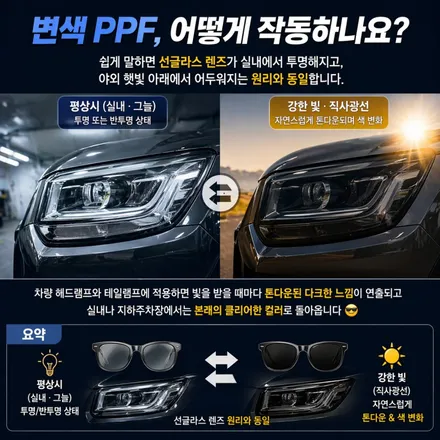 선글라스 끼는 차가 있다고요? | 모하비 변색 PPF 시공 | 고양시 고스트랩 / 고양 일산 덕양구