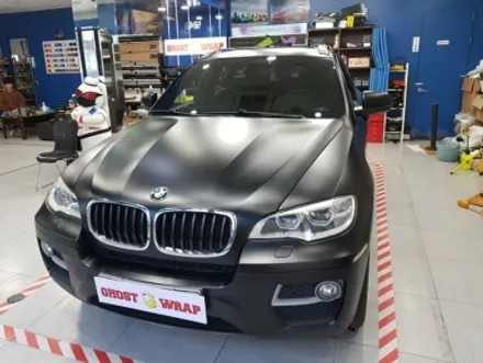 고스트랩(ghostwrap) BMW X6 전체랩핑(사틴블랙) 시공 / 고양 일산 덕양구