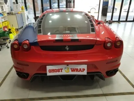 고스트랩(Ghostwrap) 페라리 F430 전체랩핑(비닐프로그-사틴 화이트펄,유광블랙, 3M-리얼카본) / 고양 일산 덕양구
