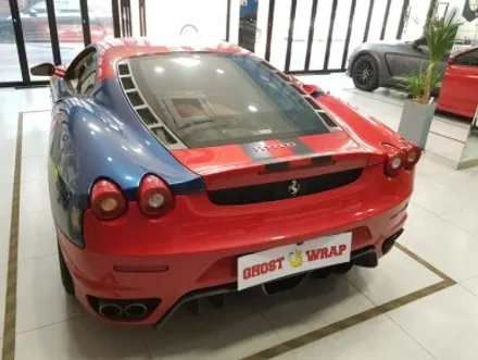 고스트랩(Ghostwrap) 페라리 F430 전체랩핑(비닐프로그-사틴 화이트펄,유광블랙, 3M-리얼카본) / 고양 일산 덕양구