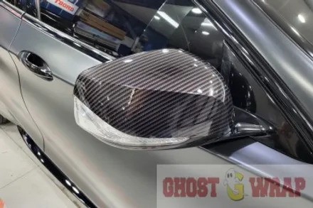 고스트랩(Ghostwrap) 인피니티 Q30s 전체랩핑(에이버리 슈프림 세틴 블랙 락 그레이 메탈릭) 및 크롬다이(죽이기) 및 엠블럼도색 시공 / 고양 일산 덕양구