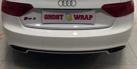 아우디 RS5 본넷 카본(PET필름) 랩핑, 디퓨저 포인트 랩핑, 후면라이트 스모그필름 시공 _ 서대문 랩핑 / 고양 일산 덕양구