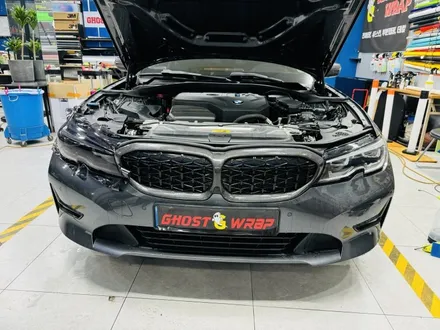 BMW 330e | 헤드라이트 스모그필름 (PPF), 뒷범퍼 하단 포인트 랩핑 | 고양랩핑/일산랩핑/파주랩핑/강서랩핑/은평랩핑 / 고양 일산 덕양구