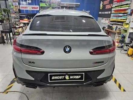 BMW x4 스포일러 윙 랩핑 시공 _사틴블랙(무광블랙) 일산,고양,파주랩핑샵 / 고양 일산 덕양구