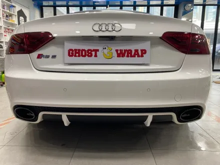 아우디 RS5 본넷 카본(PET필름) 랩핑, 디퓨저 포인트 랩핑, 후면라이트 스모그필름 시공 _ 서대문 랩핑 / 고양 일산 덕양구