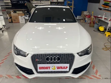 아우디 RS5 본넷 카본(PET필름) 랩핑, 디퓨저 포인트 랩핑, 후면라이트 스모그필름 시공 _ 서대문 랩핑 / 고양 일산 덕양구