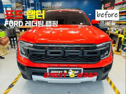 포드 랩터, 전면부 FORD 레터링을 세련되게 , 사이드미러는 멋지게  포인트 랩핑! [고양/일산/파주/강서 랩핑]🚖✨ / 고양 일산 덕양구