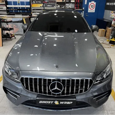 벤츠 E220d 쿠페 ｜그릴 크롬 랩핑 + 루프 블랙 PPF / 고양 일산 덕양구