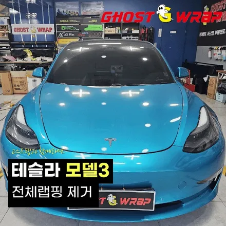 테슬라 모델3 | 전체 랩핑 제거  | 고양랩핑/일산랩핑/파주랩핑/강서랩핑/은평랩핑 / 고양 일산 덕양구